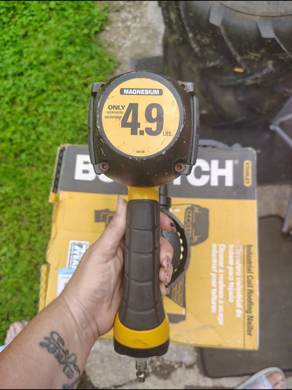 Stanley Magnesium Industrial Coil Roofing Nailer